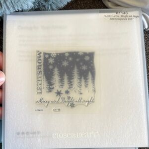 Close To My Heart Let It Snow Home Design Stamp - White